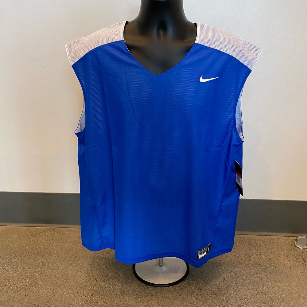 Nike Reversible Lacrosse Training Pinny‎ Practice Vest Mens Large Blue White